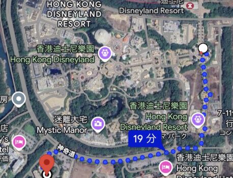 香港ディズニーランドからディズニー エクスプローラーズ ロッジまで歩くことはできる？（Disney Explorers Lodge）